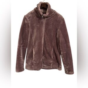 32 Heat  Women's Teddy Jacket in Purple Size Medium
